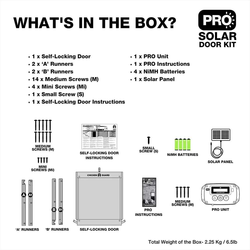 CoopGuard Pro Kit what's in the box - complete kit contents